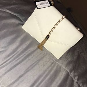 White Bebe crossbody